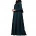 Loose fit Abaya with pearl lace work- Bottle Green Loose fit Abaya with pearl lace work- Bottle Green